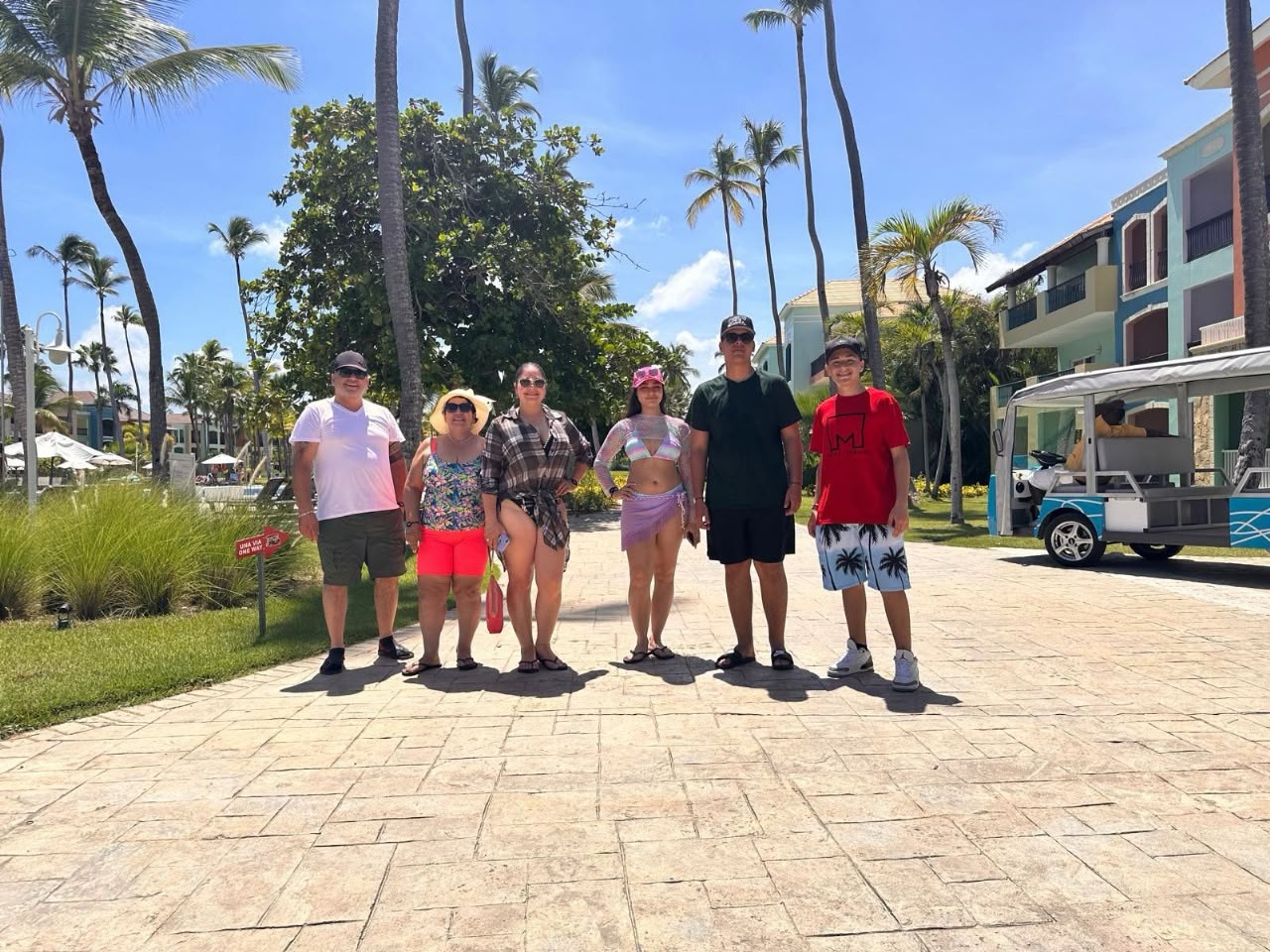 Familia disfrutando Punta Cana